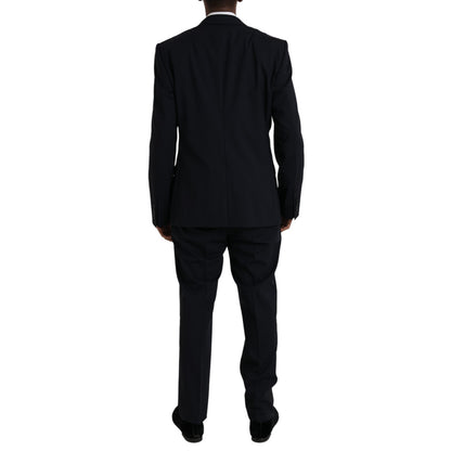 Blue MARTINI Wool Formal 2 Piece Suit