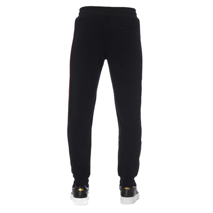 Pantalón deportivo de algodón negro para hombre