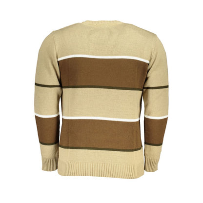 Beige Fabric Sweater