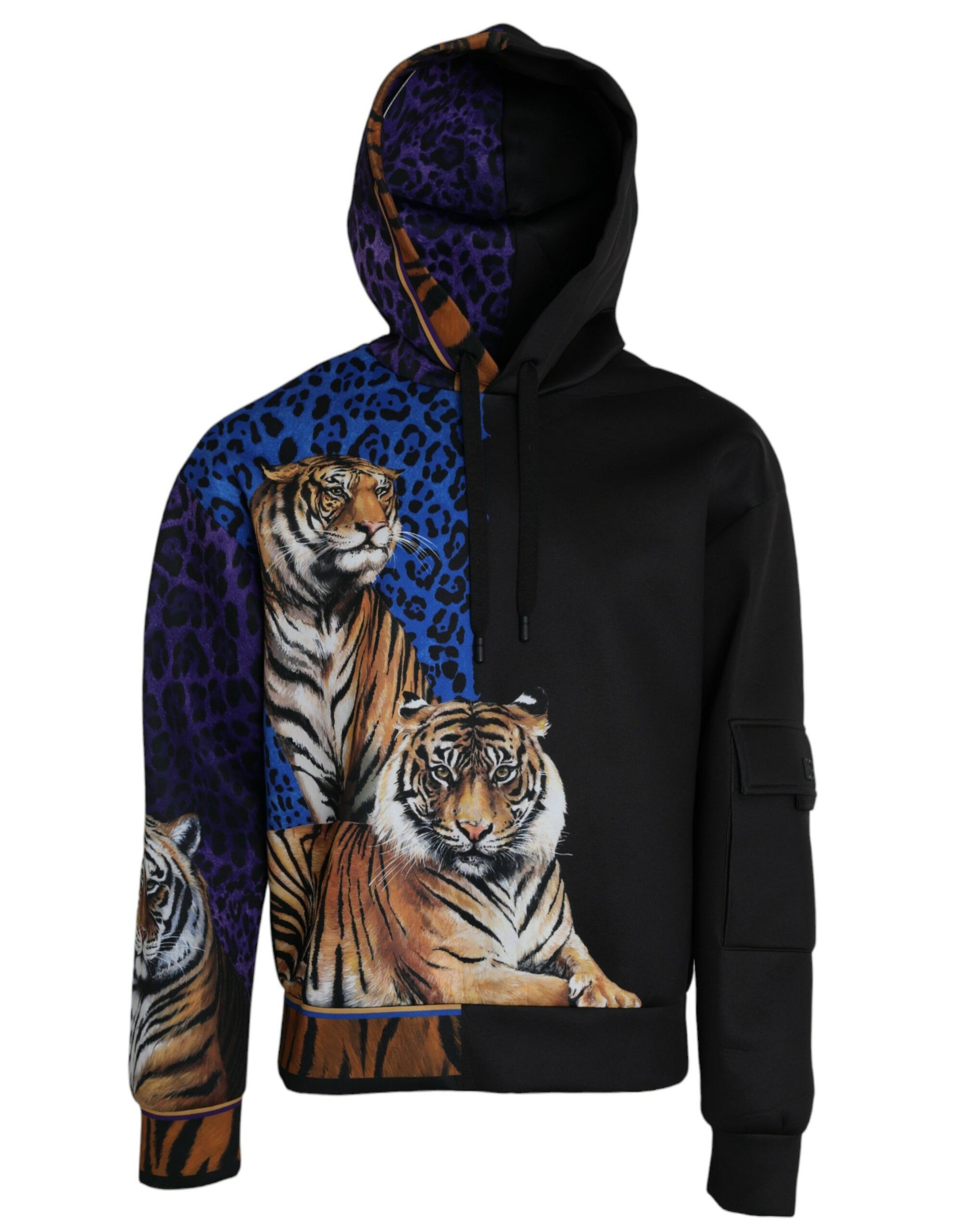 Multicolor Tiger Hooded Sweatshirt Sweater