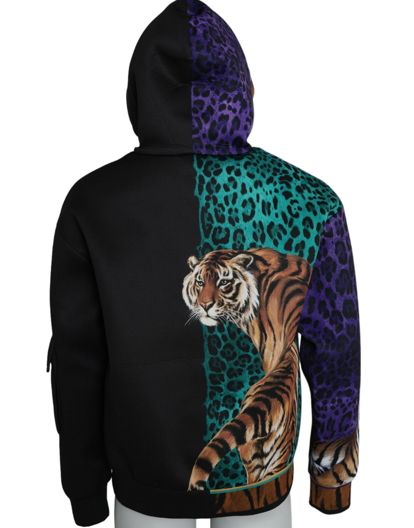 Multicolor Tiger Hooded Sweatshirt Sweater