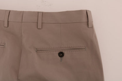 Pantalones casuales chinos elegantes de color beige