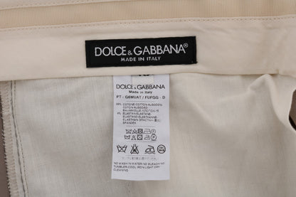 Pantalones casuales chinos elegantes de color beige