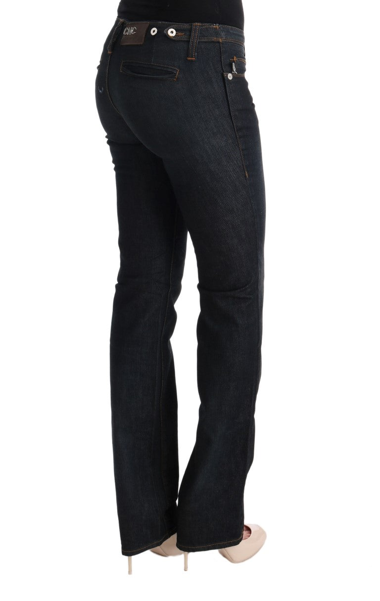 Schicker, grauer Slim Fit-Jeansstoff