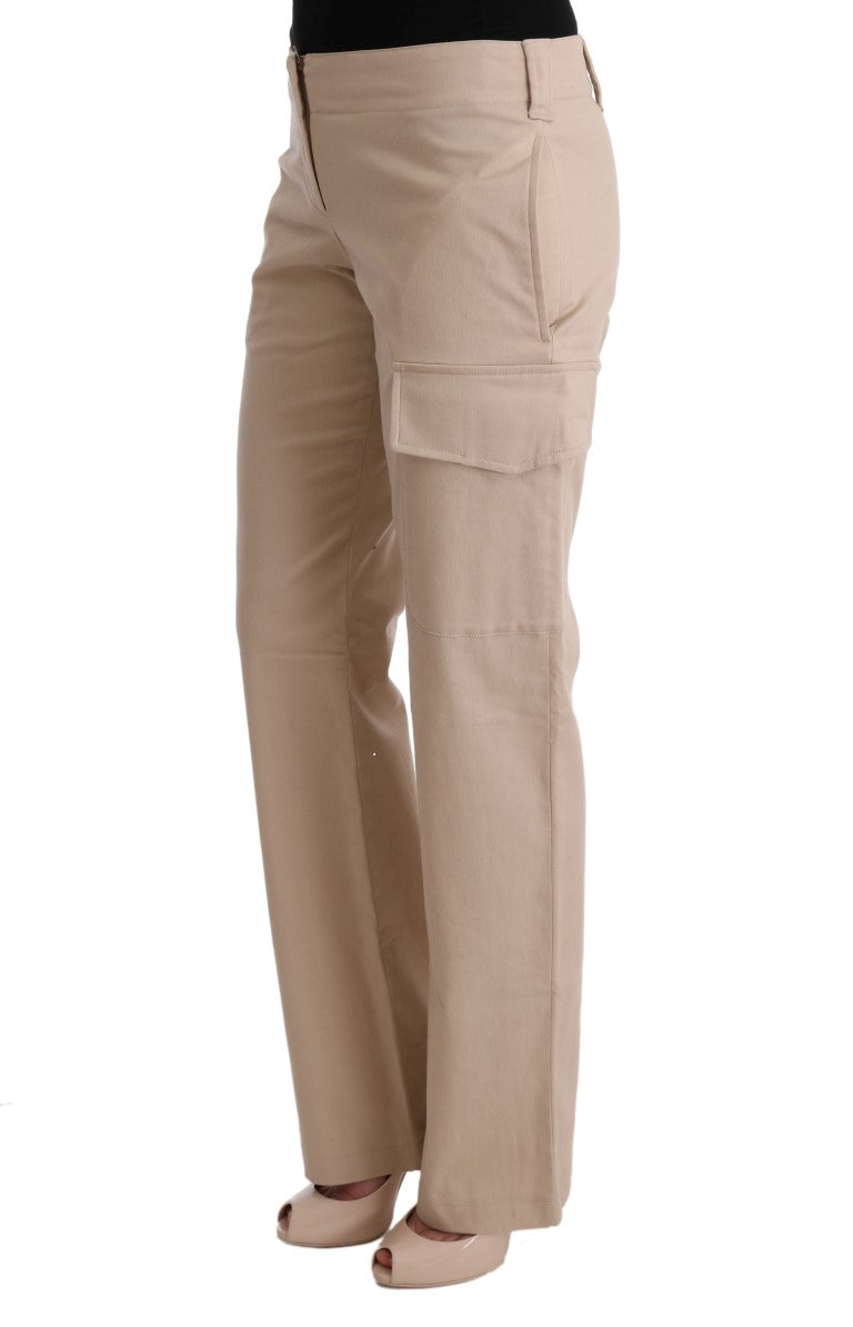 Schicke beige Cropped-Hose - Regular Fit Eleganz