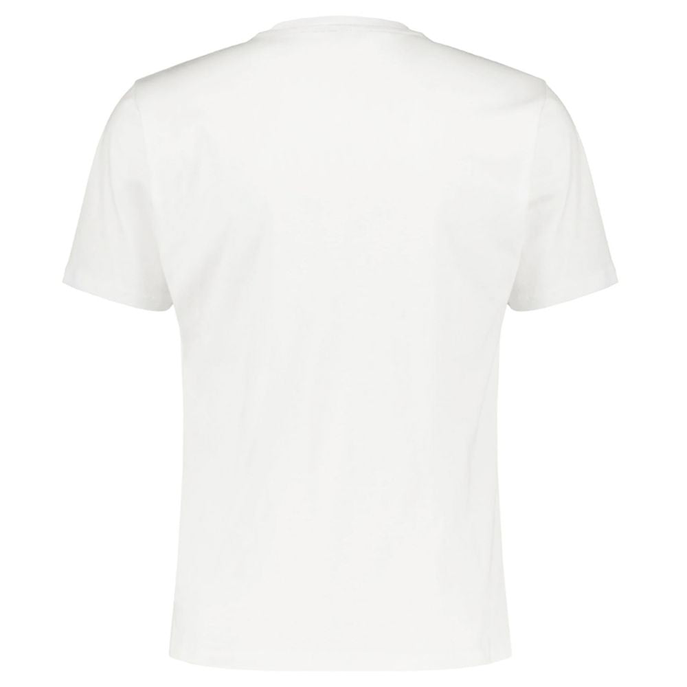 Camiseta de algodón blanca para hombre