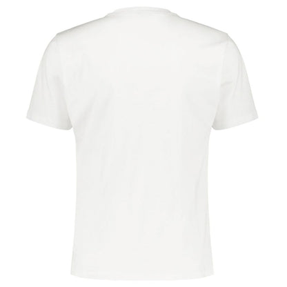 Camiseta de algodón blanca para hombre