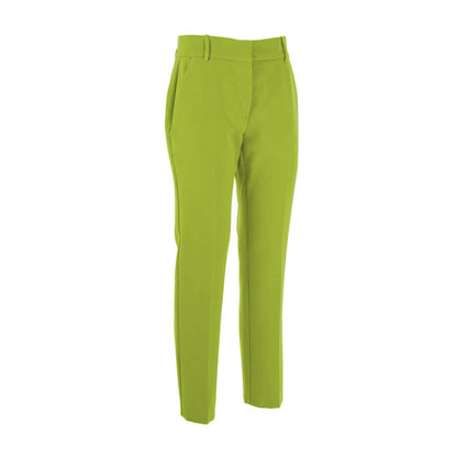 Green Polyester Jeans & Pant