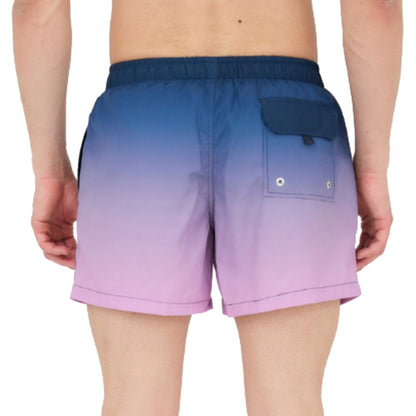 Multicolor Polyester Men Swim Trunk