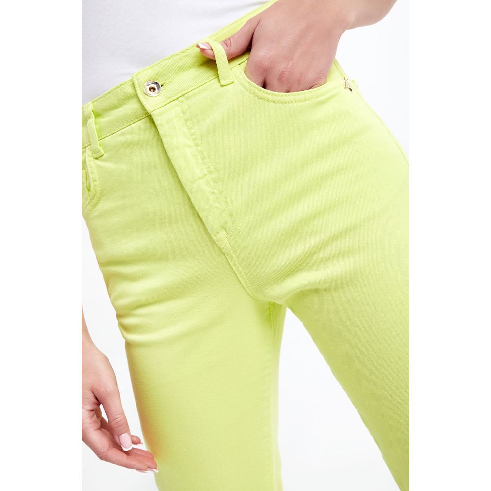 Schicke High-Waist-Hose in Limettengrün