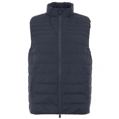 Sleek Blue Puffer Vest for a Modern Look