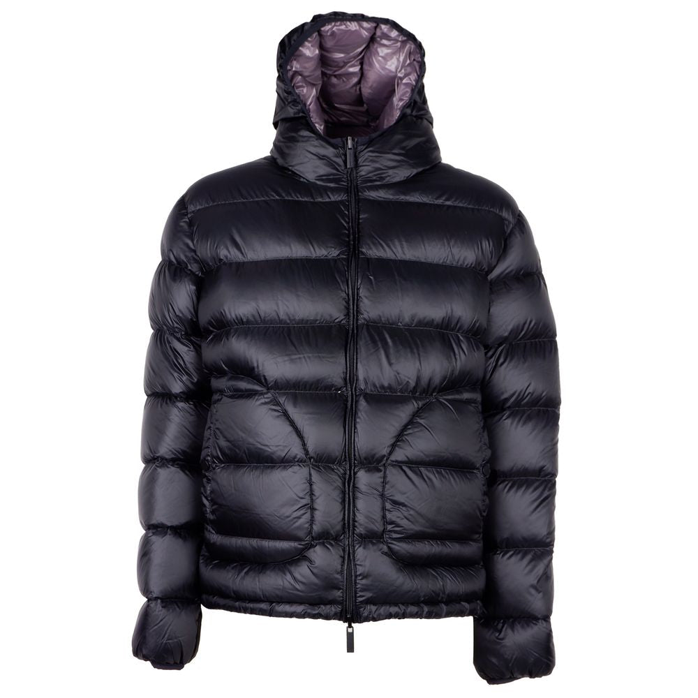 Reversible Hooded Down Jacket - Dual Tone Luxury