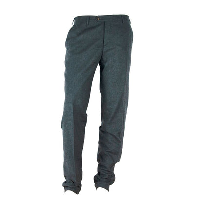 Elegant geschnittene graue Winterhose