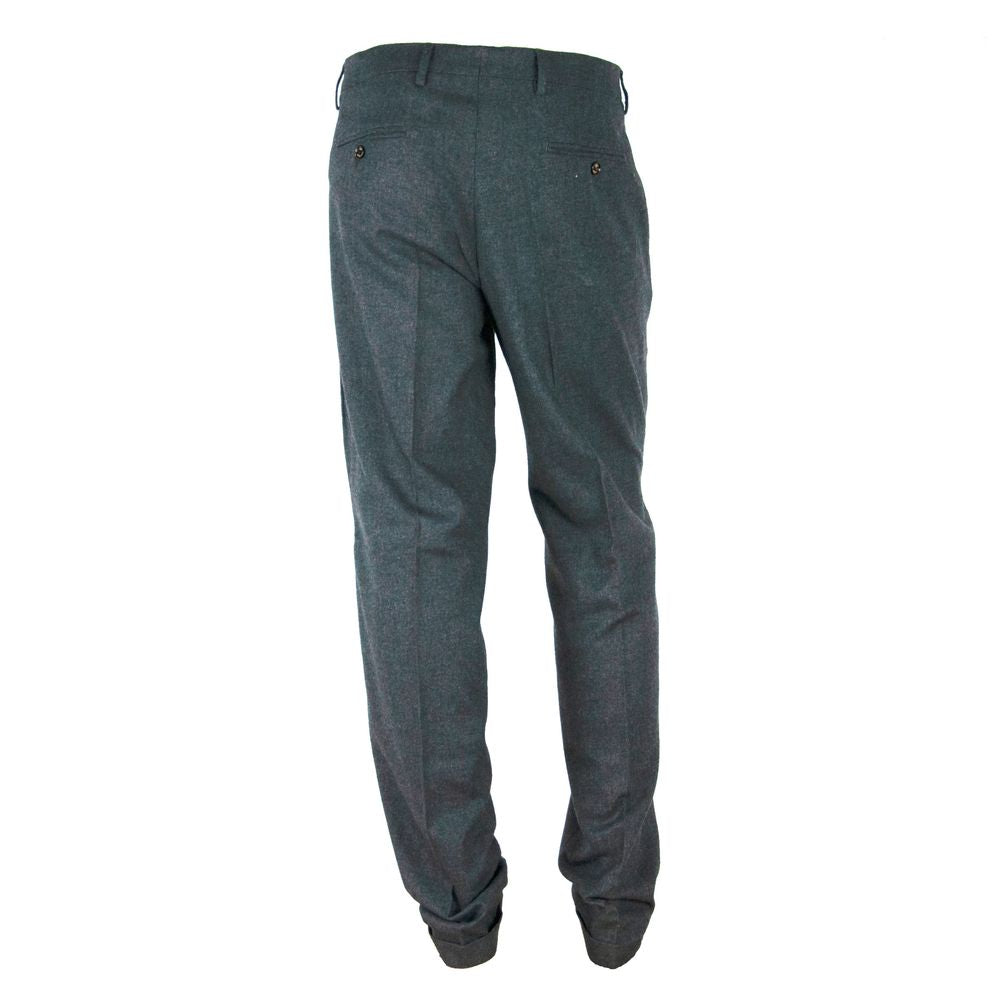 Elegant geschnittene graue Winterhose