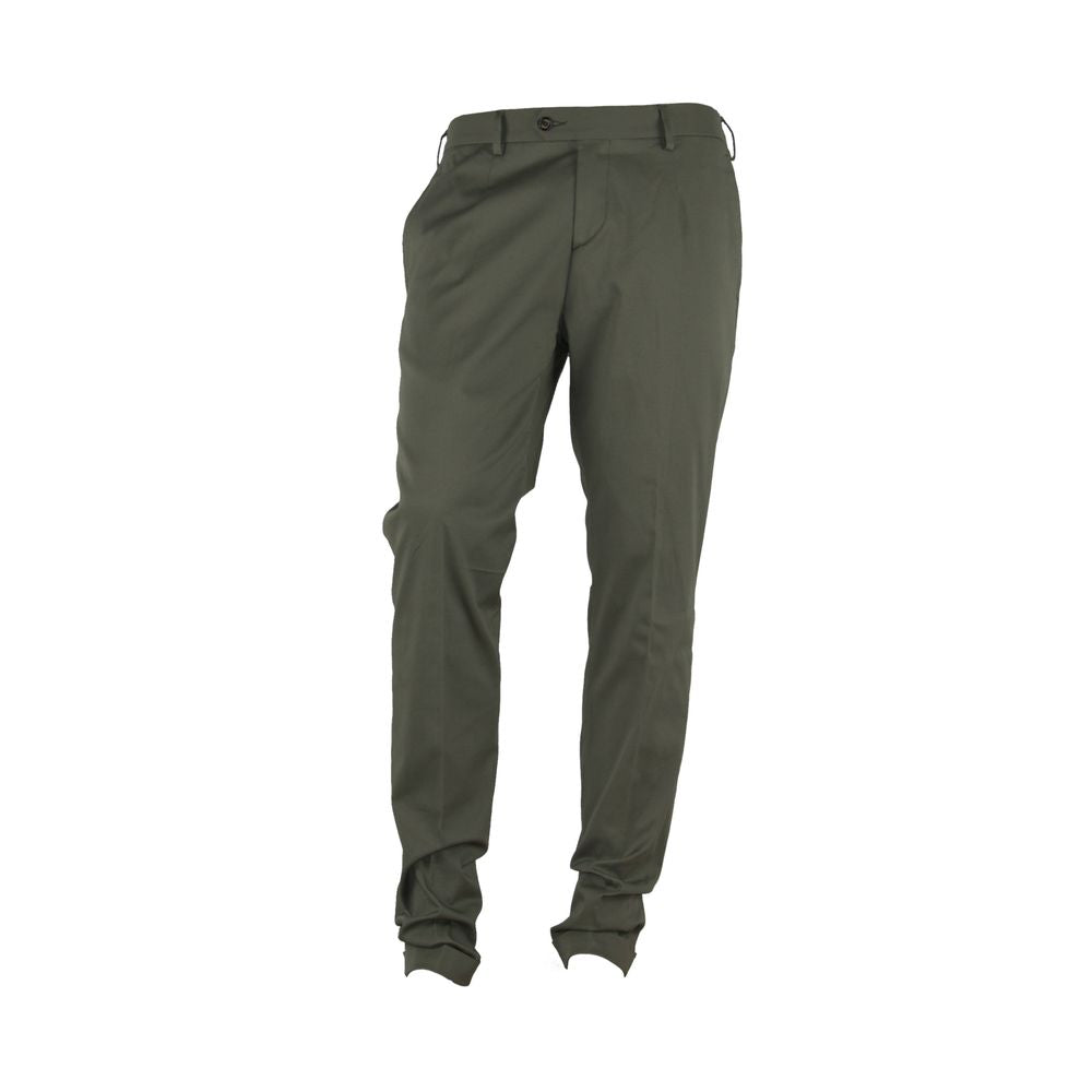 Elegant Green Summer Trousers for Men