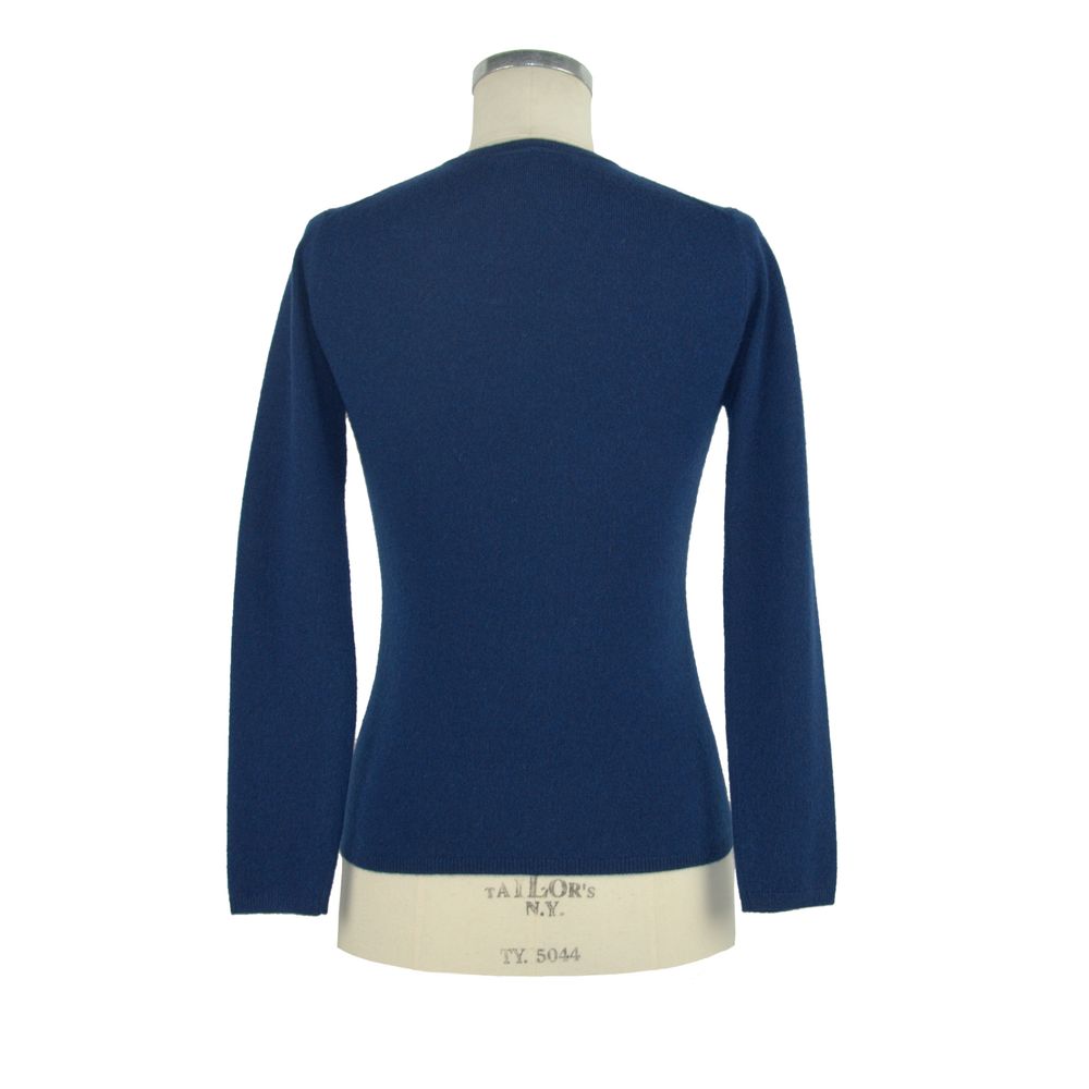 Blauer Kaschmirpullover für Damen