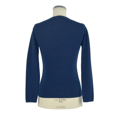 Blauer Kaschmirpullover für Damen