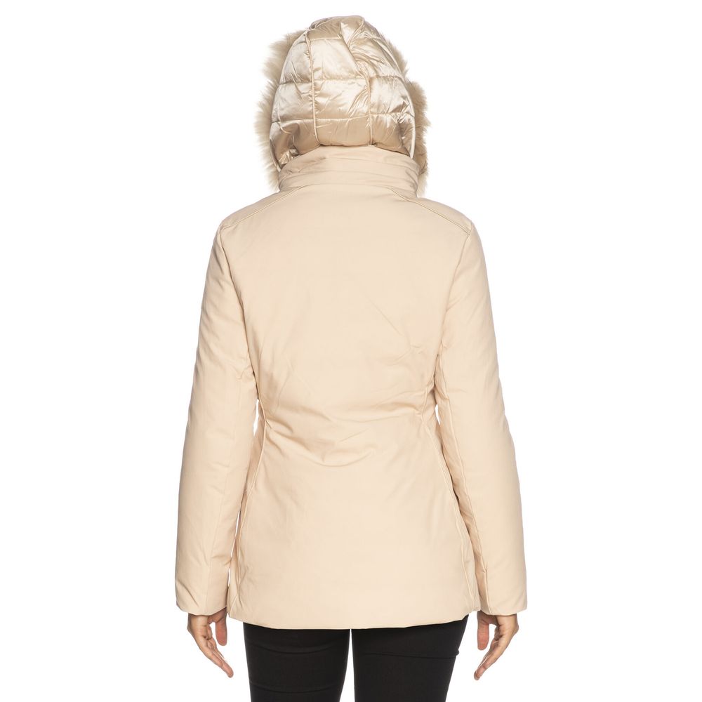 Beige Polyamide Women Jacket