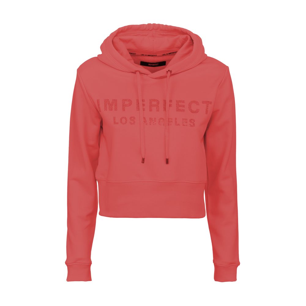 Red Cotton Women's Hoodie