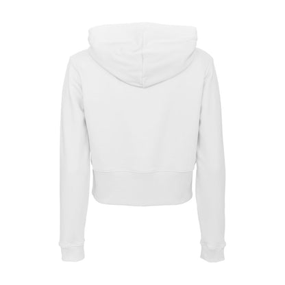 White Cotton Womens Hoodie