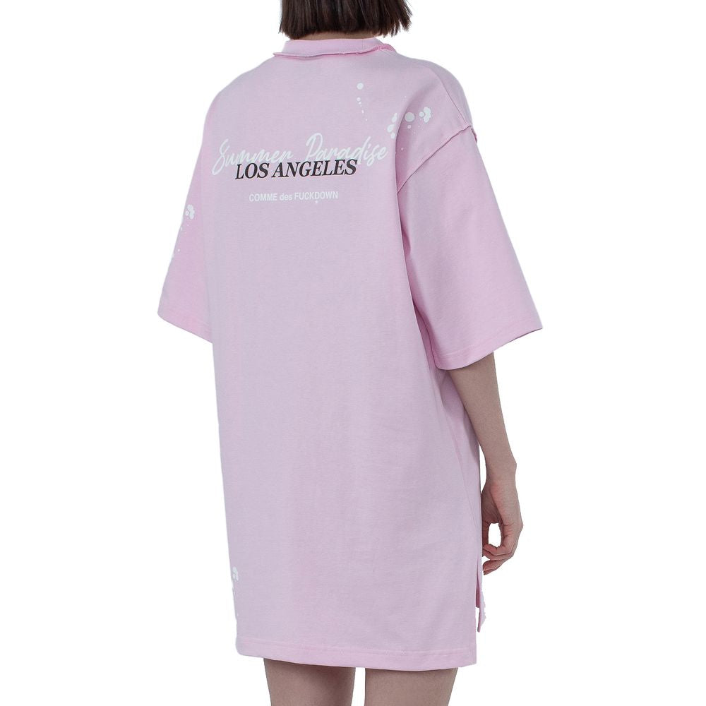 Vestido de mujer de algodón rosa