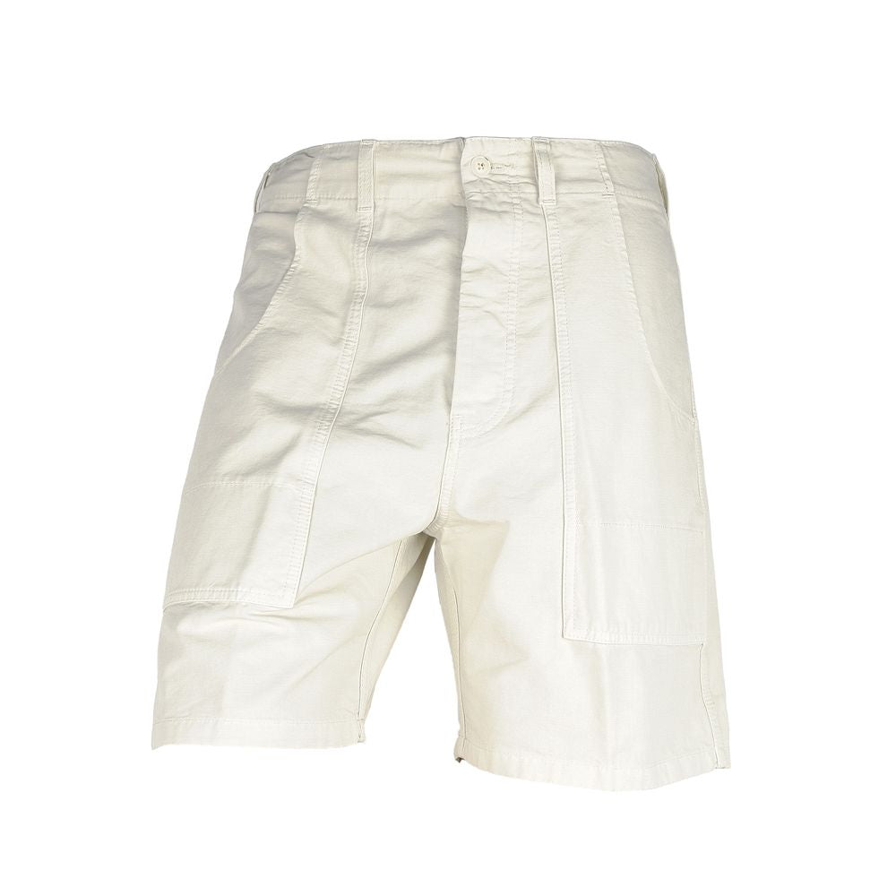 Weiße Bermudashorts aus Baumwolle für Herren