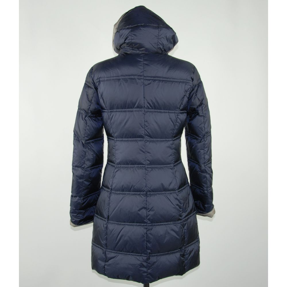 Blaue Polyester Damenjacke