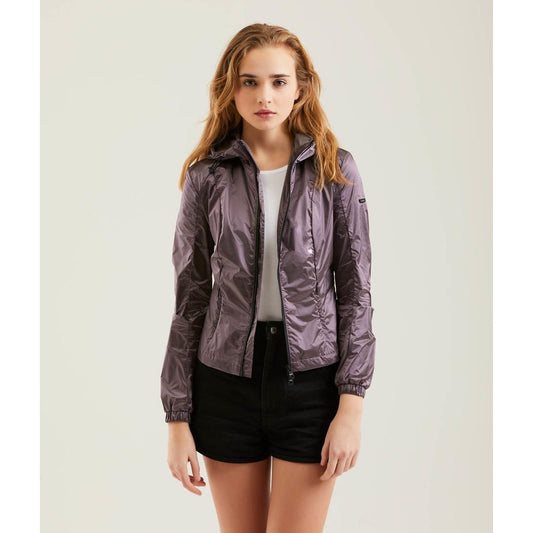 Chaqueta de mujer de poliamida rosa