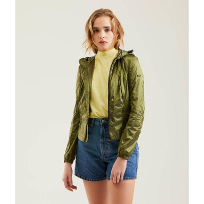 Chaqueta de mujer de poliamida verde