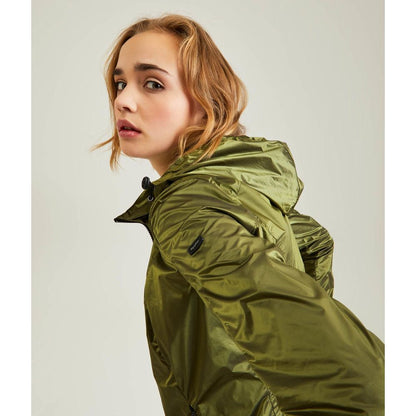 Chaqueta de mujer de poliamida verde