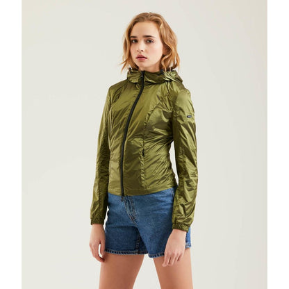 Chaqueta de mujer de poliamida verde