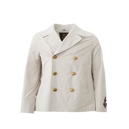 Pristine White Polyester Jacket