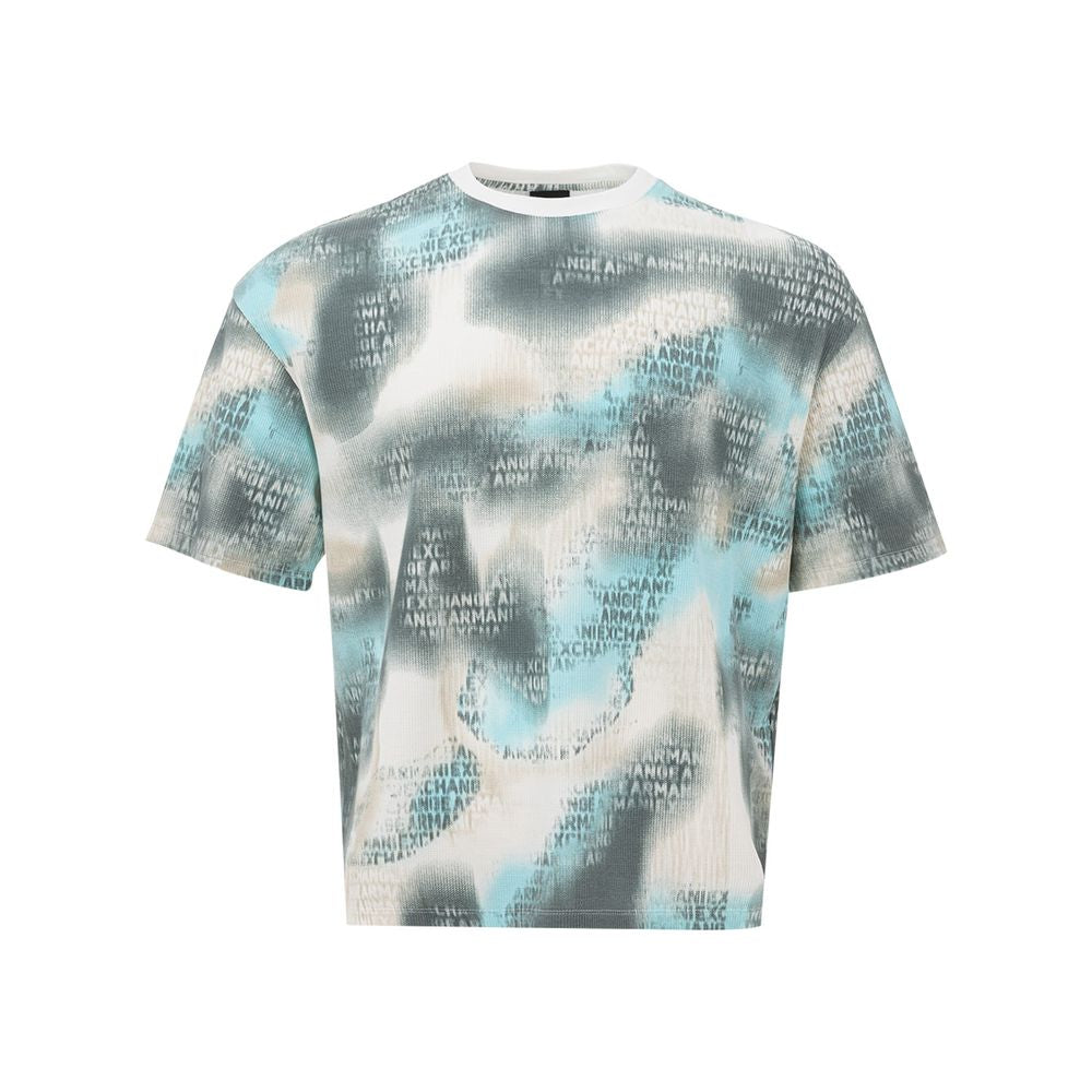 Camiseta elegante de algodón multicolor para hombre