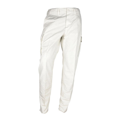 Pantalón de algodón blanco para hombre