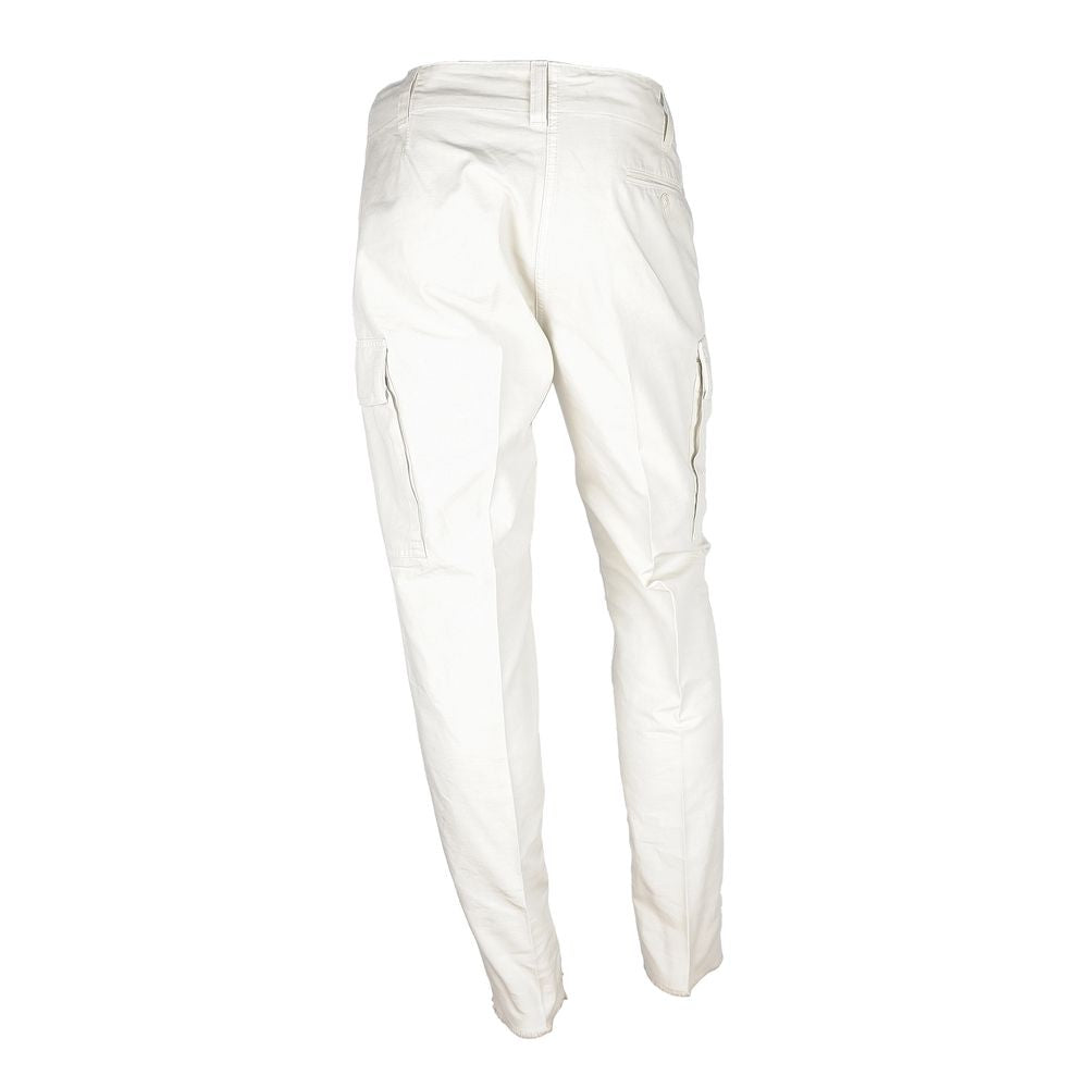 Pantalón de algodón blanco para hombre