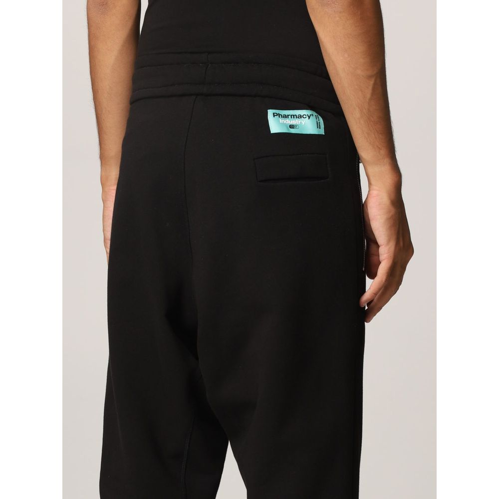 Black Cotton Men Pants