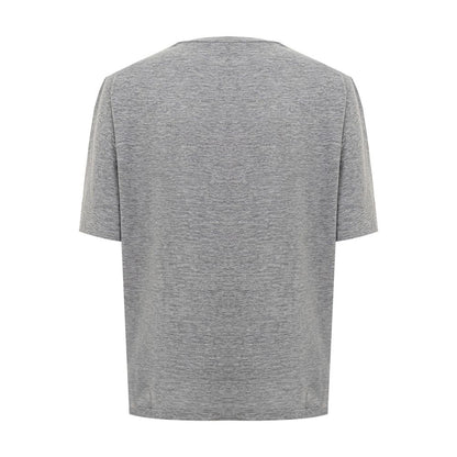 Chic Gray Cotton Tee for the Modern Woman