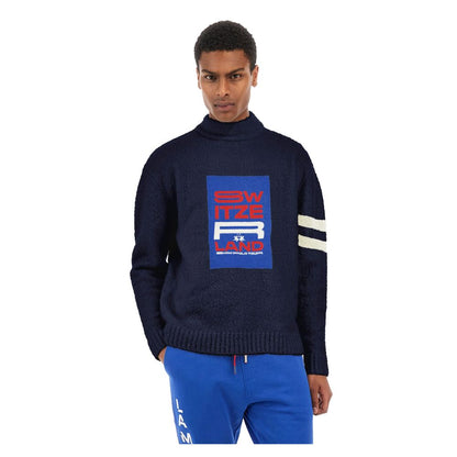 Blauer Pullover aus Polyamid