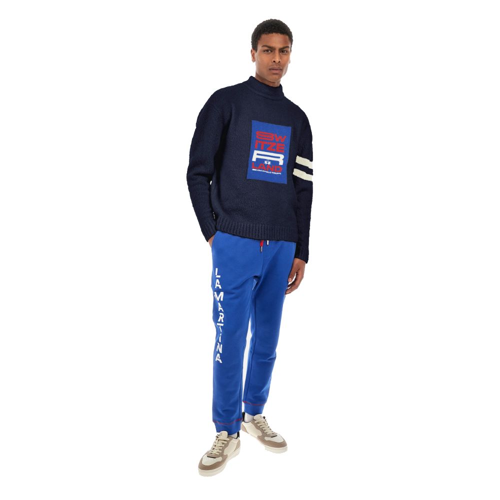 Blauer Pullover aus Polyamid