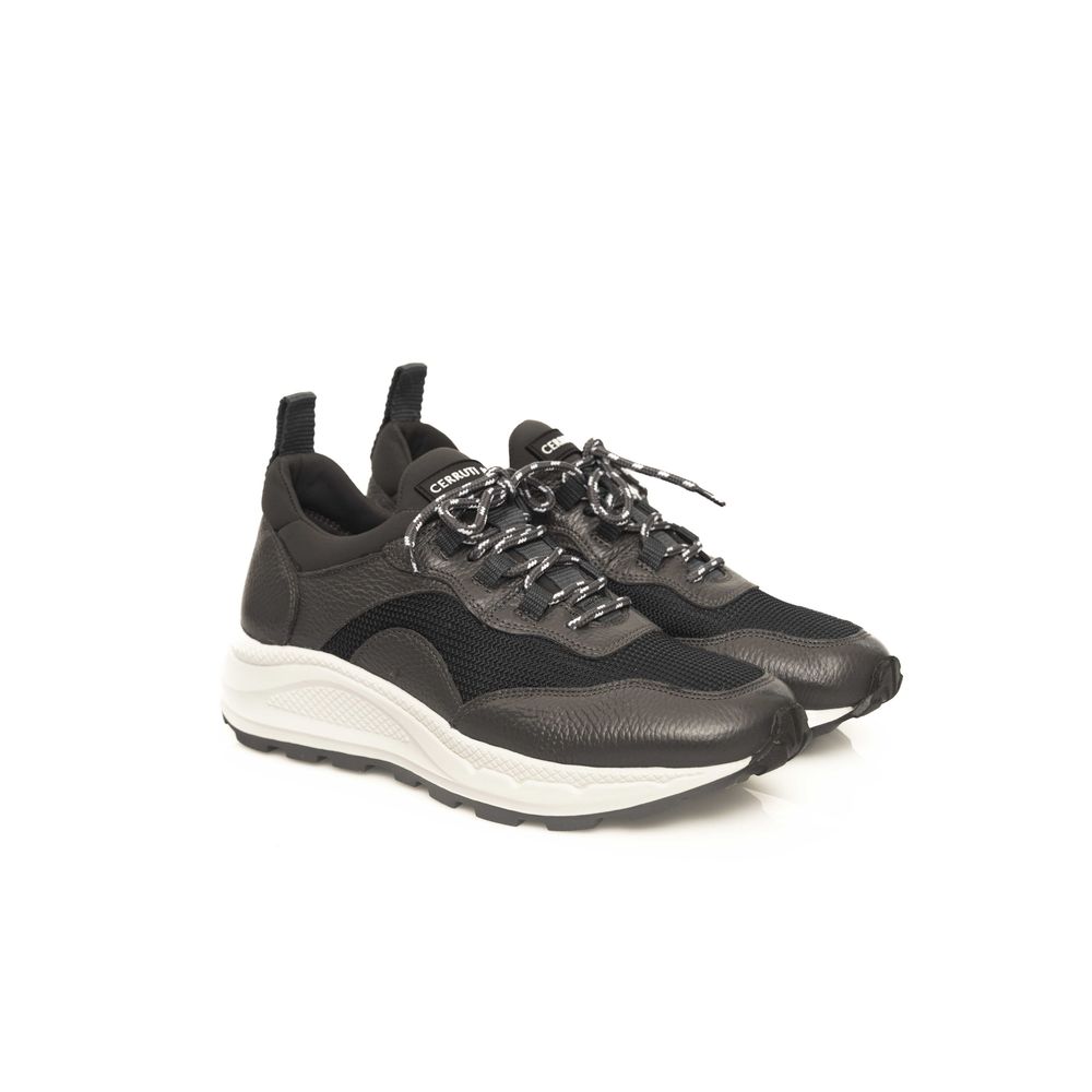 Gray Leather Men Sneaker