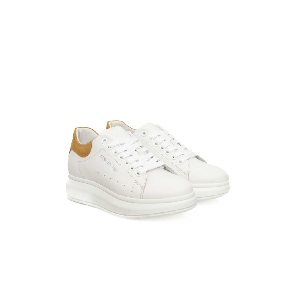 White Leather Women Sneaker