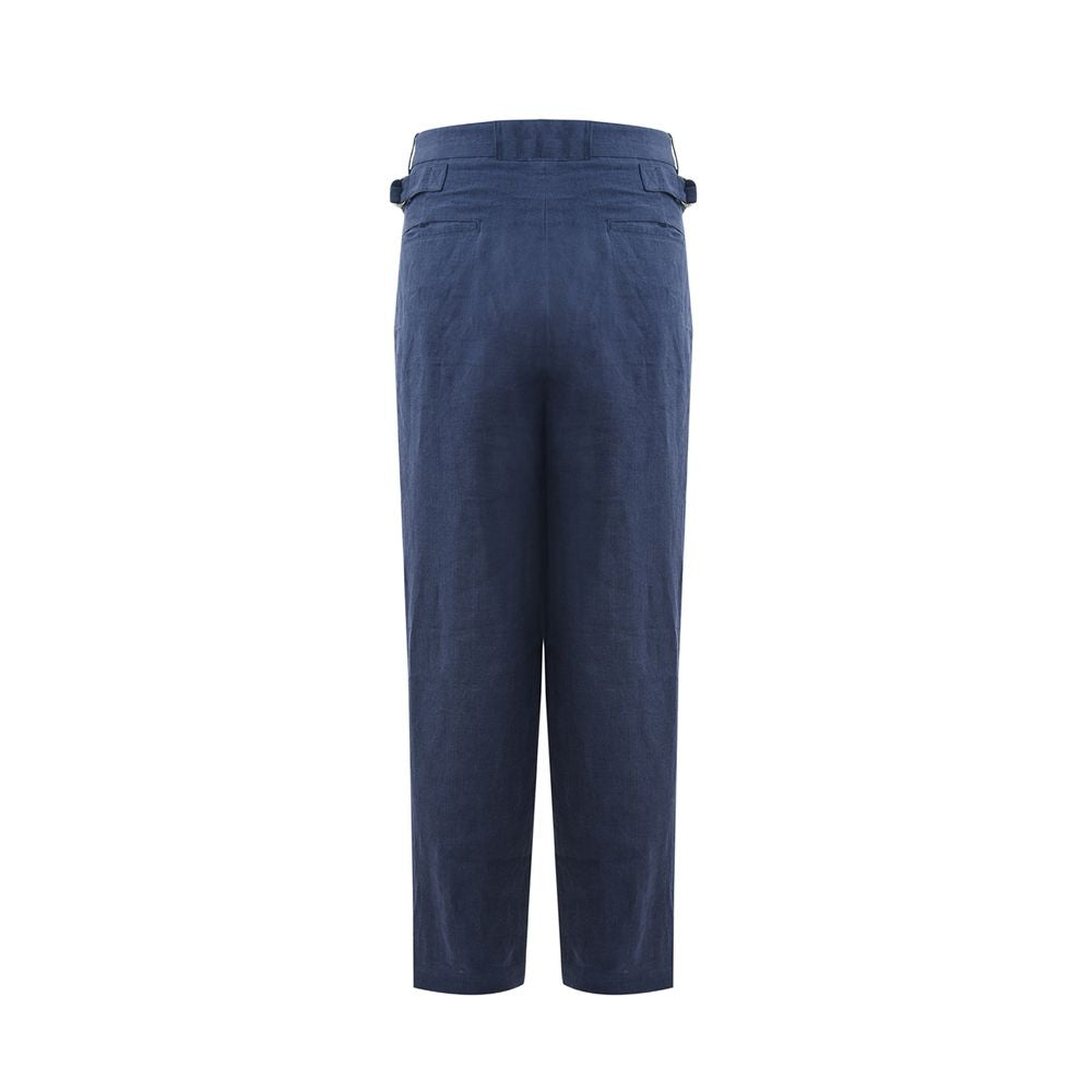 Elegante Leinenhose in Blau für Herren