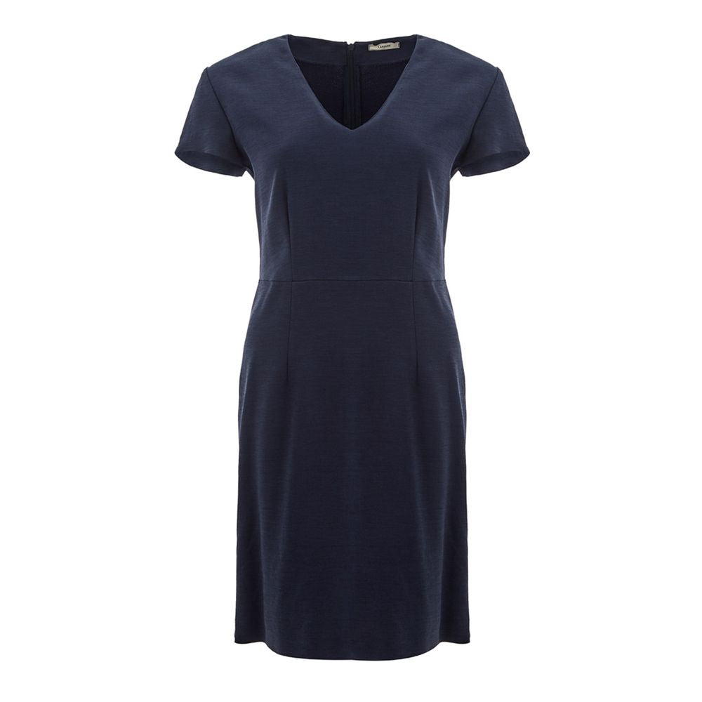 Elegant Blue Viscose Dress Perfect for Every Occasion