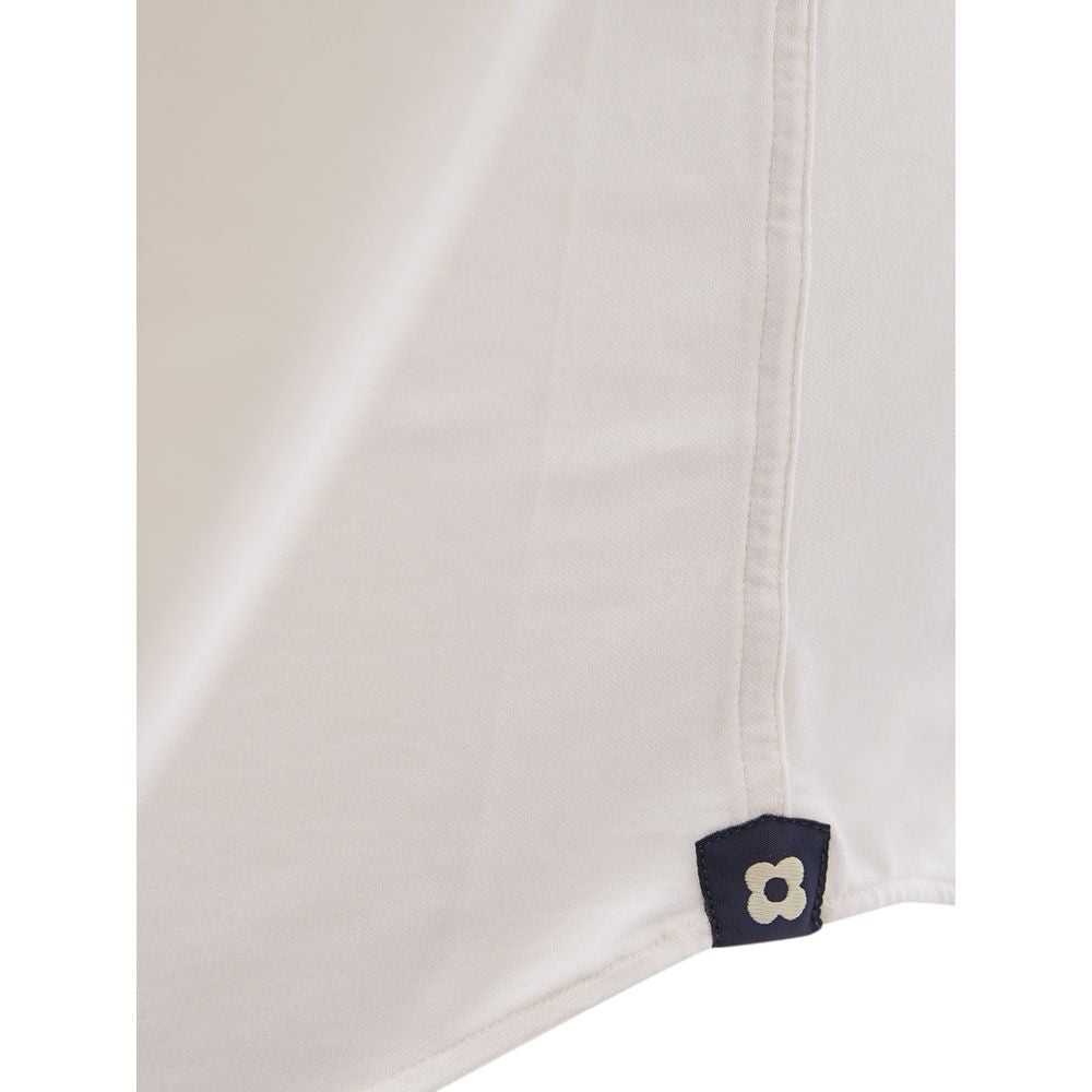 Camisa elegante de algodón blanco para hombre