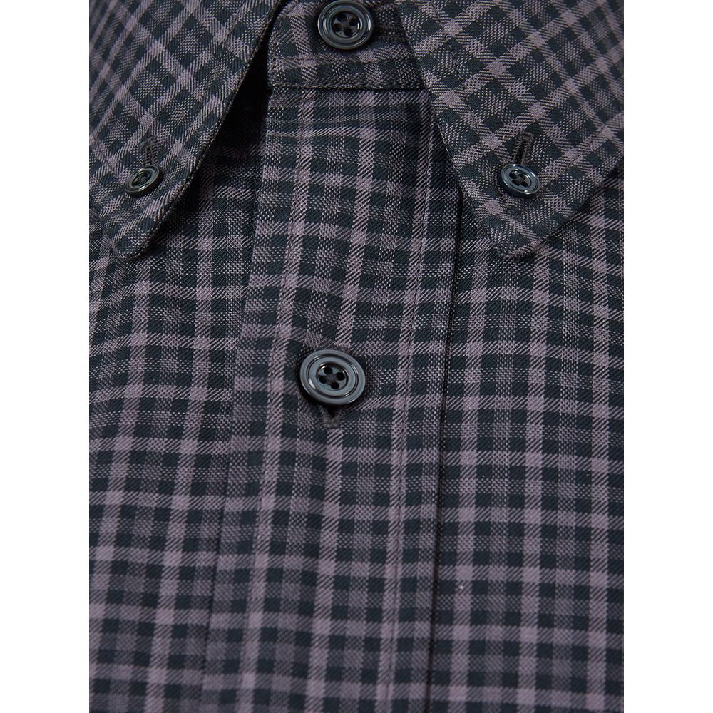 Camisa de hombre elegante de algodón multicolor