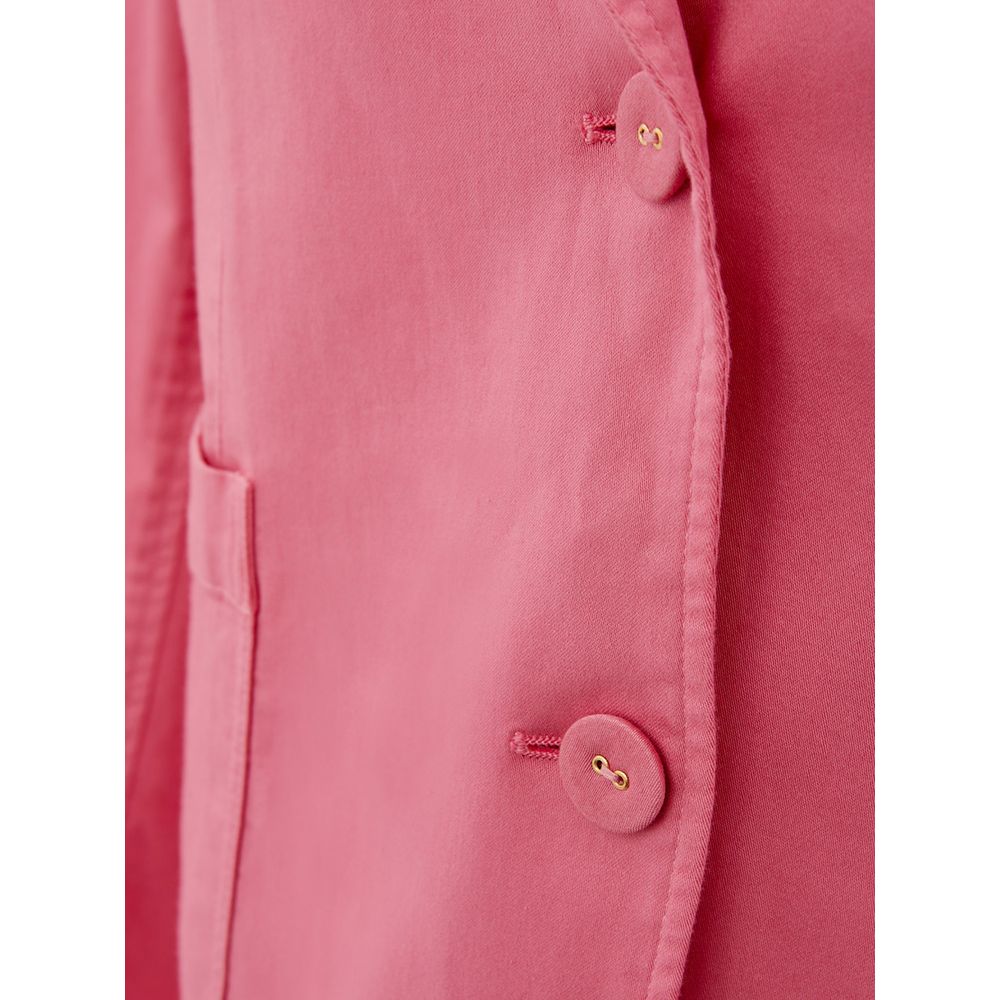 Elegant Pink Cotton Jacket for Her