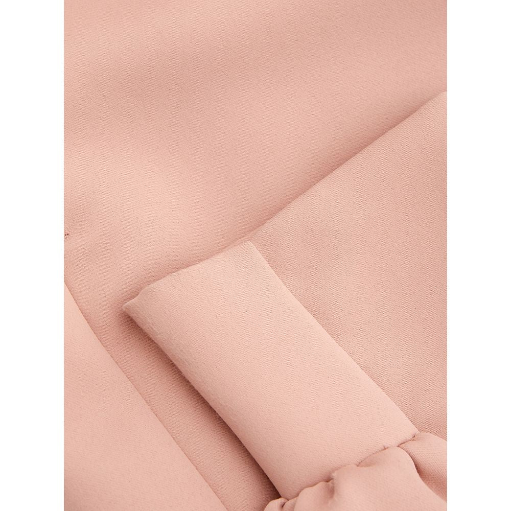 Pantalones elegantes de poliéster rosa para mujer