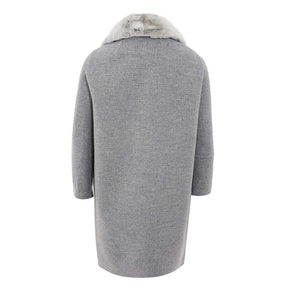 Elegant Gray Wool Jacket for Timeless Style