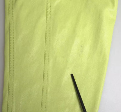 Camisa informal con botones y cuello de algodón verde