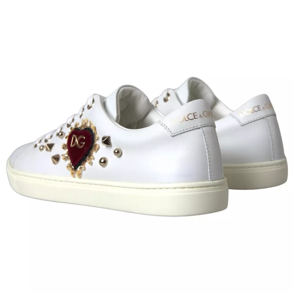 Weiße Portofino Sacred Heart Sneakers Damenschuhe